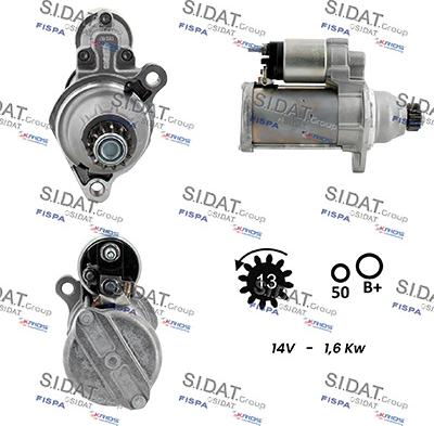 Sidat S12BH0938 - Démarreur cwaw.fr