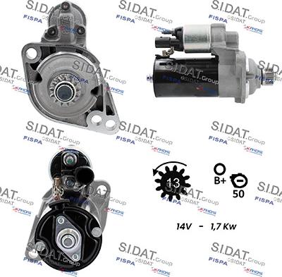 Sidat S12BH0925 - Démarreur cwaw.fr