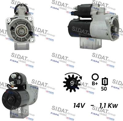 Sidat S12BH0440A2 - Démarreur cwaw.fr