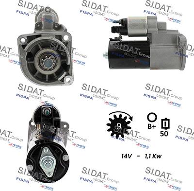 Sidat S12BH0440 - Démarreur cwaw.fr