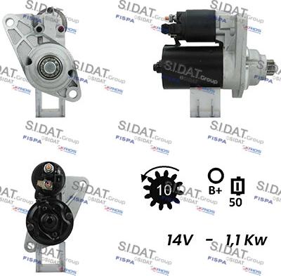 Sidat S12BH0441A2 - Démarreur cwaw.fr