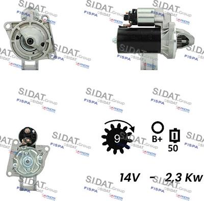 Sidat S12BH0443A2 - Démarreur cwaw.fr