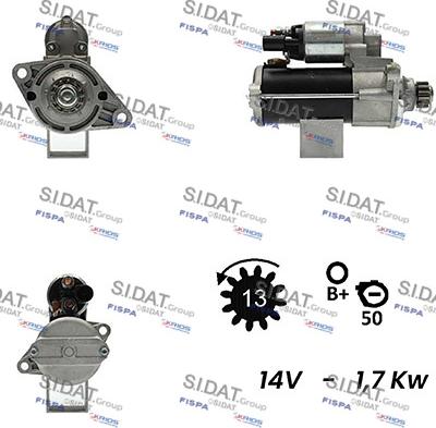 Sidat S12BH0450A2 - Démarreur cwaw.fr