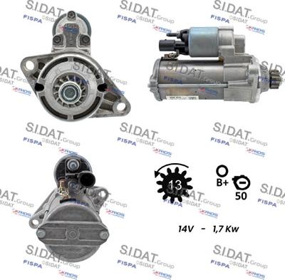 Sidat S12BH0450 - Démarreur cwaw.fr