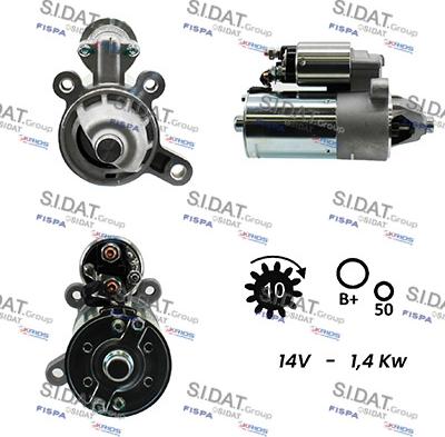 Sidat S12BH0480A2 - Démarreur cwaw.fr