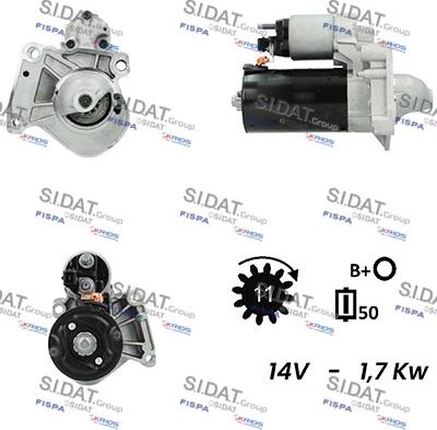 Sidat S12BH0430A2 - Démarreur cwaw.fr