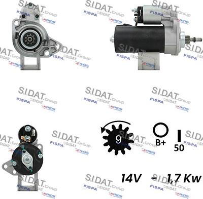 Sidat S12BH0437A2 - Démarreur cwaw.fr