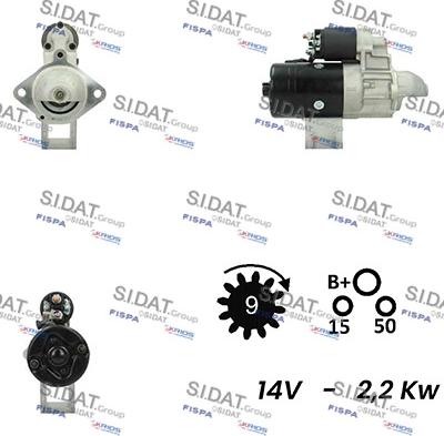 Sidat S12BH0426A2 - Démarreur cwaw.fr