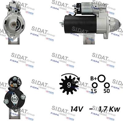 Sidat S12BH0427A2 - Démarreur cwaw.fr