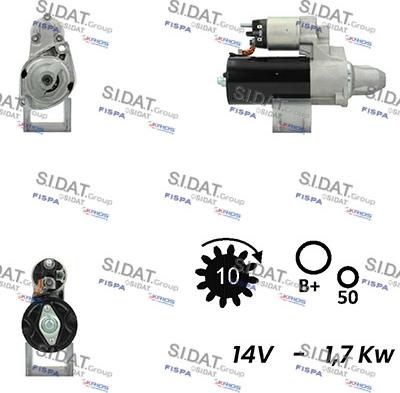 Sidat S12BH0470A2 - Démarreur cwaw.fr