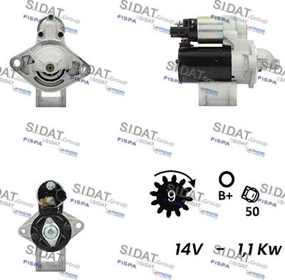 Sidat S12BH0585A2 - Démarreur cwaw.fr