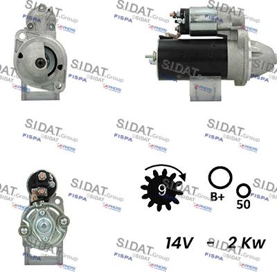 Sidat S12BH0532A2 - Démarreur cwaw.fr