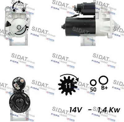 Sidat S12BH0690A2 - Démarreur cwaw.fr