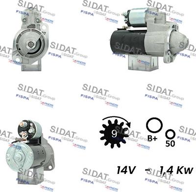 Sidat S12BH0693A2 - Démarreur cwaw.fr