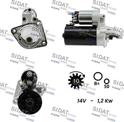 Sidat S12BH0697A2 - Démarreur cwaw.fr