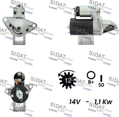 Sidat S12BH0643A2 - Démarreur cwaw.fr