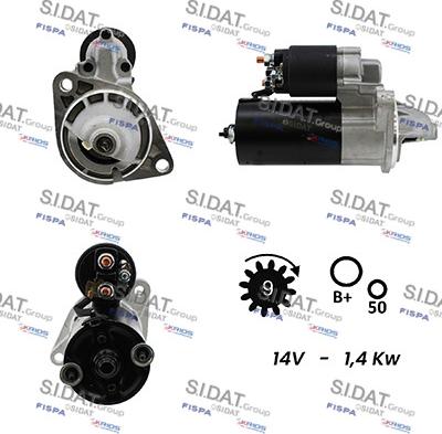 Sidat S12BH0654A2 - Démarreur cwaw.fr