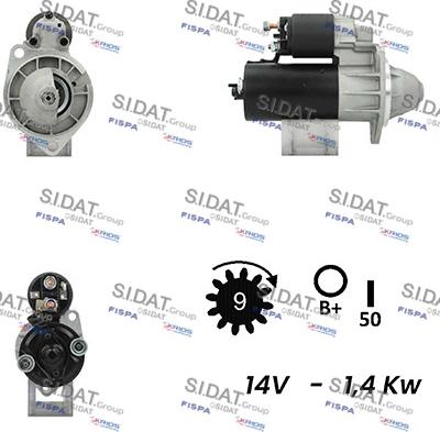 Sidat S12BH0653A2 - Démarreur cwaw.fr