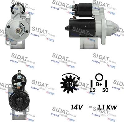 Sidat S12BH0652A2 - Démarreur cwaw.fr