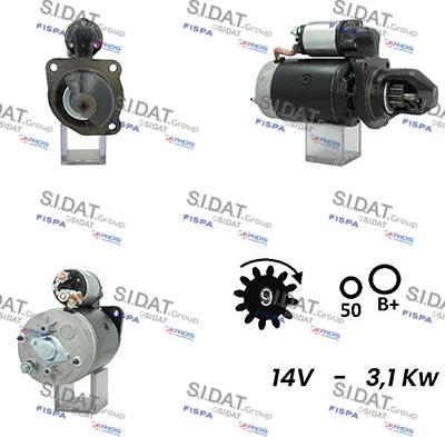 Sidat S12BH0669A2 - Démarreur cwaw.fr