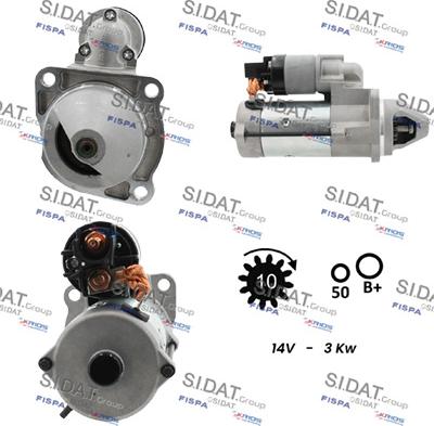 Sidat S12BH0666 - Démarreur cwaw.fr