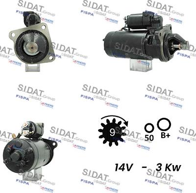 Sidat S12BH0660A2 - Démarreur cwaw.fr