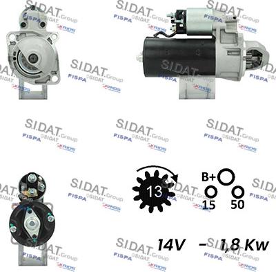 Sidat S12BH0604A2 - Démarreur cwaw.fr