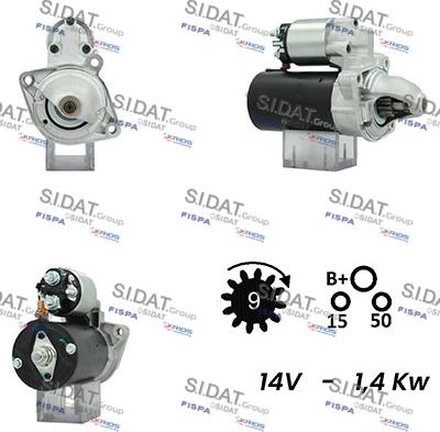 Sidat S12BH0605A2 - Démarreur cwaw.fr