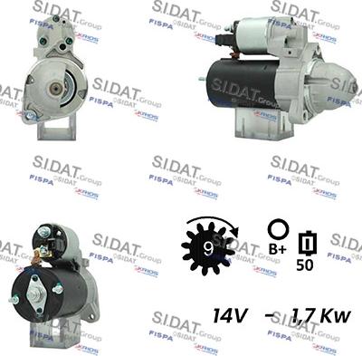 Sidat S12BH0606A2 - Démarreur cwaw.fr