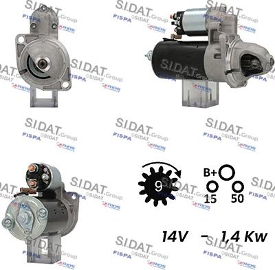 Sidat S12BH0603A2 - Démarreur cwaw.fr