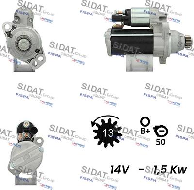 Sidat S12BH0602A2 - Démarreur cwaw.fr