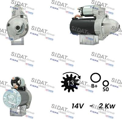 Sidat S12BH0680A2 - Démarreur cwaw.fr