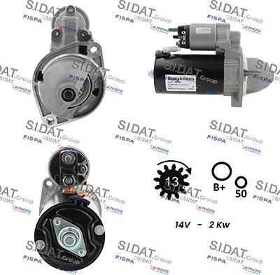 Sidat S12BH0680 - Démarreur cwaw.fr