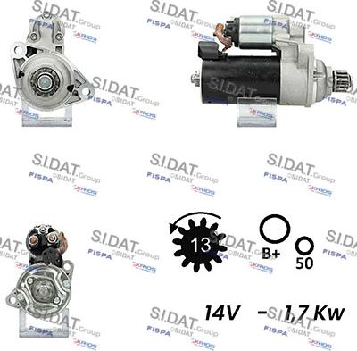 Sidat S12BH0681A2 - Démarreur cwaw.fr