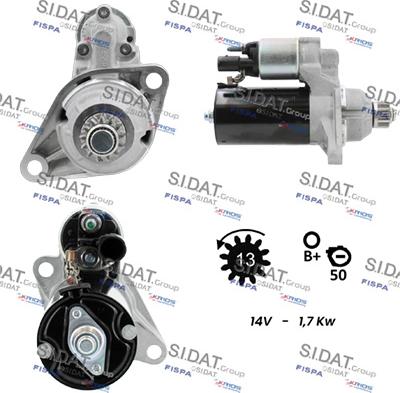 Sidat S12BH0635 - Démarreur cwaw.fr