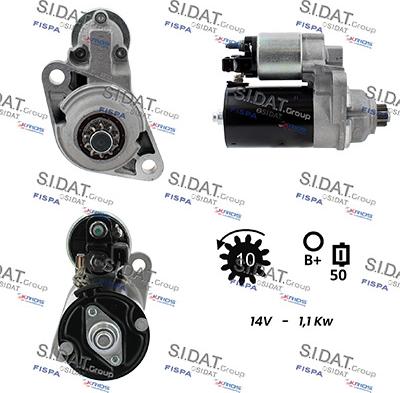 Sidat S12BH0630 - Démarreur cwaw.fr