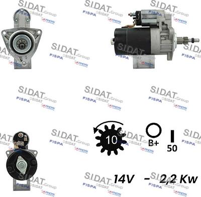 Sidat S12BH0624A2 - Démarreur cwaw.fr