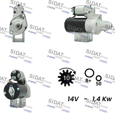 Sidat S12BH0676A2 - Démarreur cwaw.fr