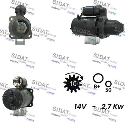 Sidat S12BH0670A2 - Démarreur cwaw.fr