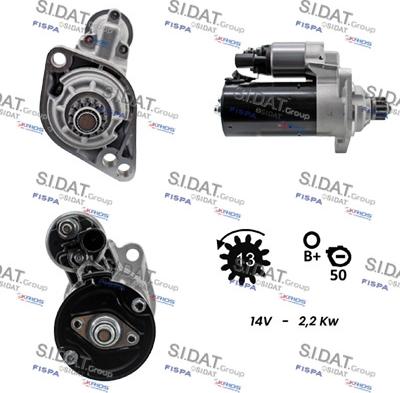 Sidat S12BH0095A2 - Démarreur cwaw.fr