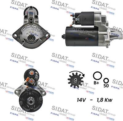 Sidat S12BH0090 - Démarreur cwaw.fr