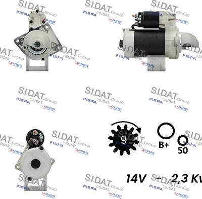 Sidat S12BH0098A2 - Démarreur cwaw.fr