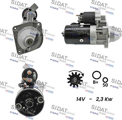 Sidat S12BH0097A2 - Démarreur cwaw.fr