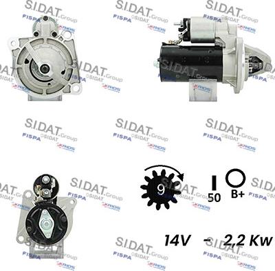 Sidat S12BH0046A2 - Démarreur cwaw.fr