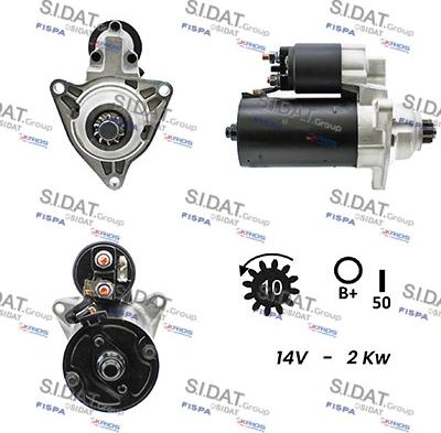 Sidat S12BH0058A2 - Démarreur cwaw.fr