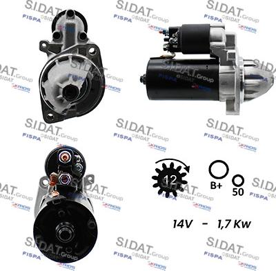 Sidat S12BH0060A2 - Démarreur cwaw.fr