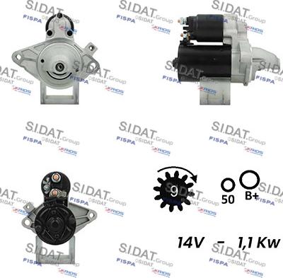 Sidat S12BH0067A2 - Démarreur cwaw.fr