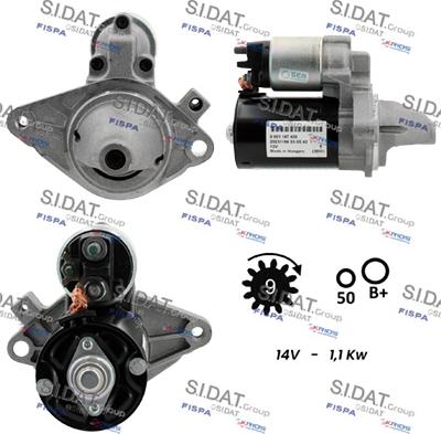 Sidat S12BH0067 - Démarreur cwaw.fr