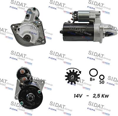 Sidat S12BH0008A2 - Démarreur cwaw.fr