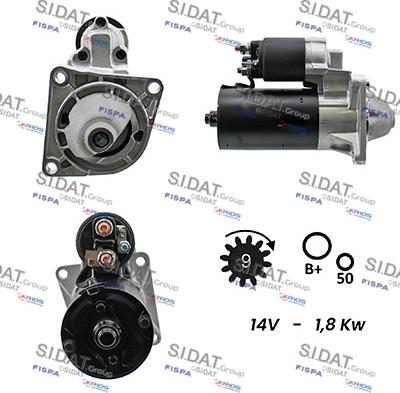 Sidat S12BH0007A2 - Démarreur cwaw.fr